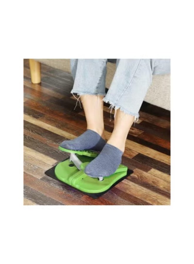 klarako Mini Stepper Under Desk Exerciser Foot Pedal Foldable Fitness Stair Stepper Green - Image 2