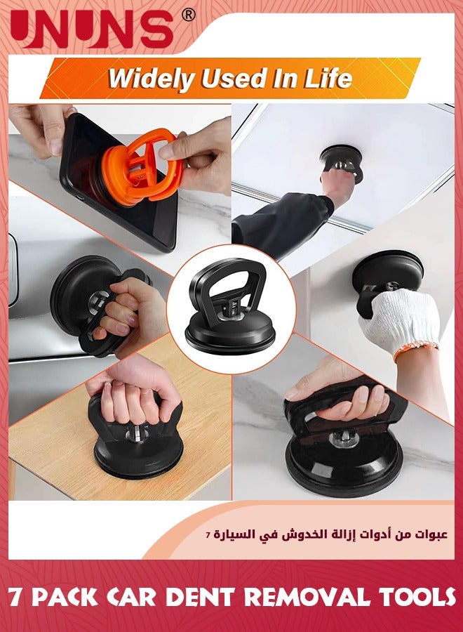 UNUNS 7 Pack Car Dent Removal Tools,Car Dent Puller Suction Cup Dent Puller Car Dent Removal Kit Dent Remover Tool and Dent Repair Kit,Handle Lifter For Cars Body,Glass,Screen,Tiles Lifting,Objects Moving  - Image 5