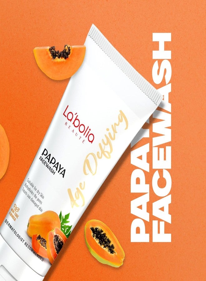 Labolia Beaute Papaya Facewash For Glowing & Clear Skin with Papaya Extract | Anti-Tan, De-Pigmentation & Skin Brightening | Deep Cleansing | For Men & Women | Suitable For Dry Skin | 50gm, Pack of 2 - Image 4