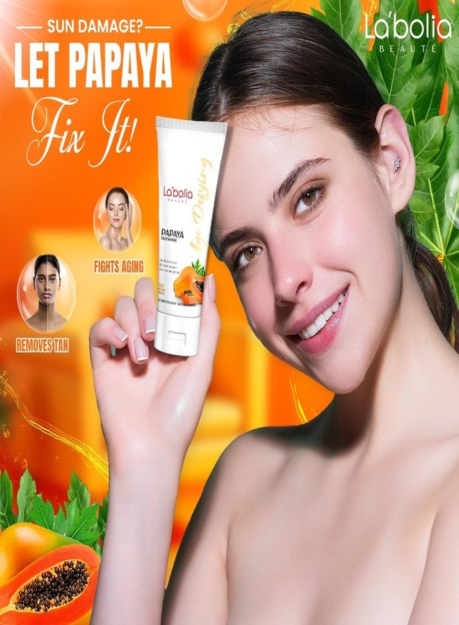 Labolia Beaute Papaya Facewash For Glowing & Clear Skin with Papaya Extract | Anti-Tan, De-Pigmentation & Skin Brightening | Deep Cleansing | For Men & Women | Suitable For Dry Skin | 50gm, Pack of 2 - Image 5