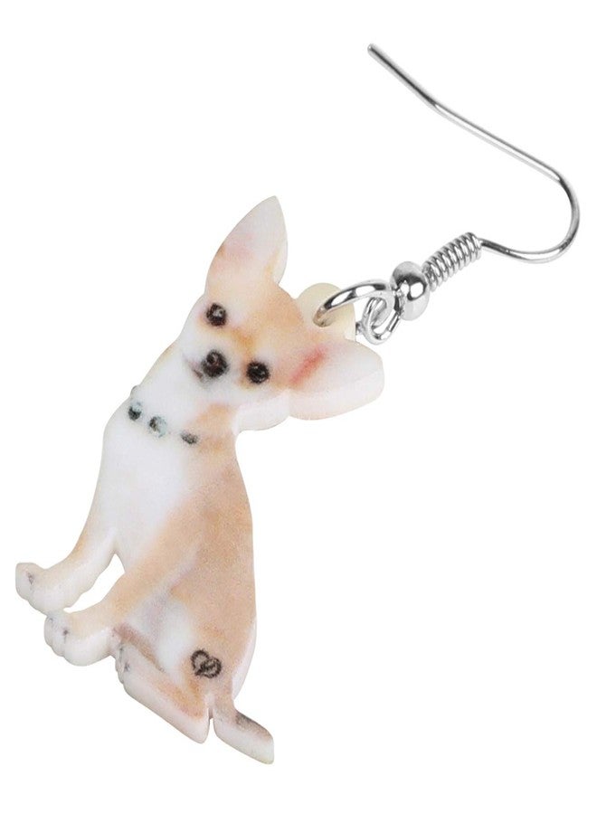 NEWEI Acrylic Chihuahua Collor Dog Earrings Dangle Drop For Women Animals Pet Jewelry Gift Charm - Image 4