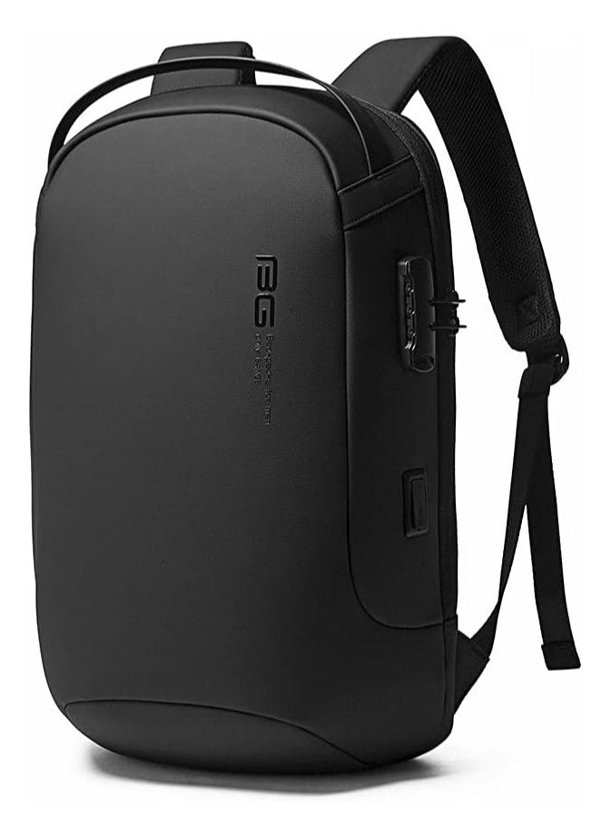 BANGE - Smart Trendy Heavy Duty Oxford Waterproof Anti-Theft USB Backpack 15.6 Inch for Daily Business Travel College Schools Grey, gray - Image 1