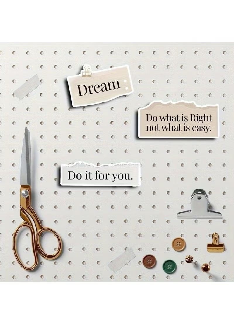 60-Pack Inspirational Quotes Stickers Set, Vintage European Cartoon Themed Peel-Off Label Decals, Ideal for Scrapbooking, Journals, DIY Crafts, Gifts, Party Supplies, Office and School Essentials - Image 4