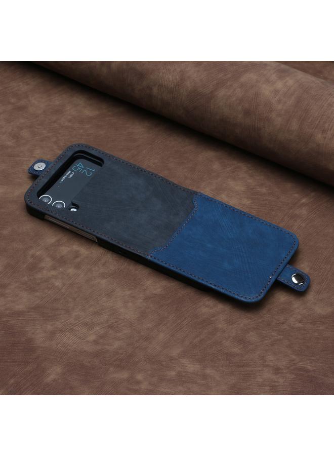 اس-توب جراب لهاتف Samsung Galaxy Z Flip 3 5G جراب هاتف جلدي مزدوج الطي مع مشبك جانبي - Image 4