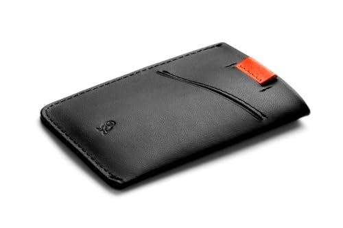 Bellroy Card Sleeve (Premium Leather Card Holder or Minimalist Wallet, Holds 2-8 Cards or Business Cards, Folded Note Storage) - BlackAsh - Image 2