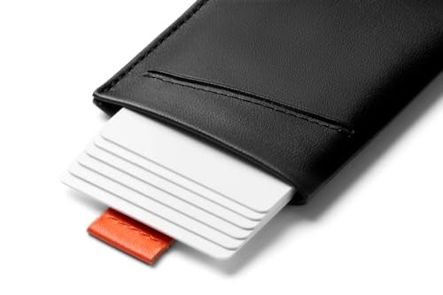 Bellroy Card Sleeve (Premium Leather Card Holder or Minimalist Wallet, Holds 2-8 Cards or Business Cards, Folded Note Storage) - BlackAsh - Image 3