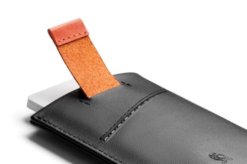 Bellroy Card Sleeve (Premium Leather Card Holder or Minimalist Wallet, Holds 2-8 Cards or Business Cards, Folded Note Storage) - BlackAsh - Image 5