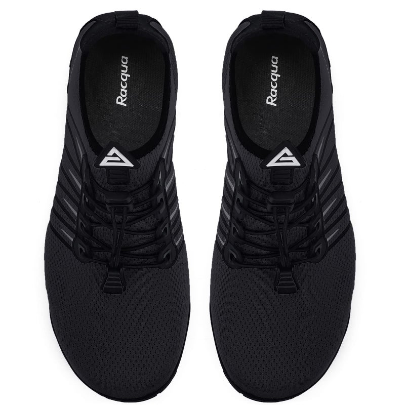 Racqua Pool Shoes Quick Dry Barefoot Water Aqua Sport Beach Swim Surf Diving for Men Women Black 10 Women/9 Men - Image 3