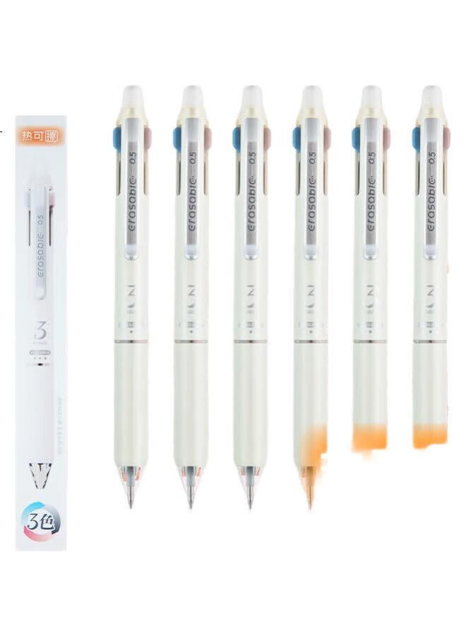 M.G M&G (M&G) Stationery Three-Color Heat-Erasable Neutral Pen With Push Bullet Head, Black 0.5Mm Primary School Student Anti-Slip Pen Grip, Thermal Friction Signature Pen 1Pc Akpk6802 - Image 2