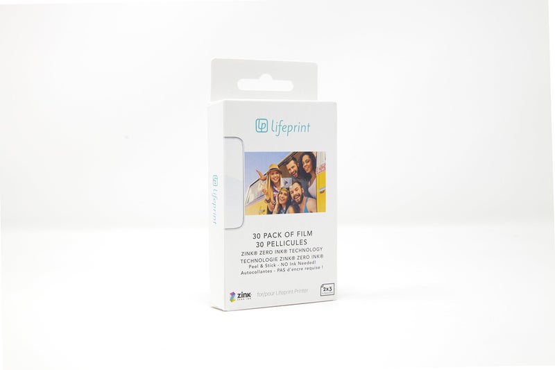 Lifeprint 30 pack of film for Lifeprint Augmented Reality Photo AND Video Printer. 2x3 Zero Ink sticky backed film - Image 2