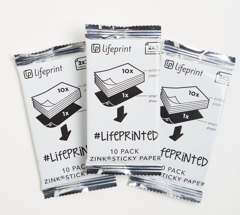 Lifeprint 30 pack of film for Lifeprint Augmented Reality Photo AND Video Printer. 2x3 Zero Ink sticky backed film - Image 3
