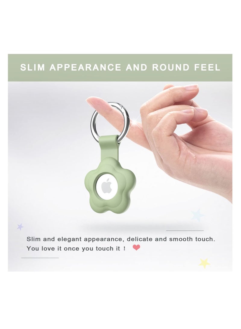 Captaintech Airtag Case for Apple AirTag, MAKINGTEC for Keychain AirTags Case with Anti-Lost Key Ring, Protective for AirTag Holder Case Cover, Items for Pets, Keys, Backpacks (5 Pack Multiple Colours) - Image 3