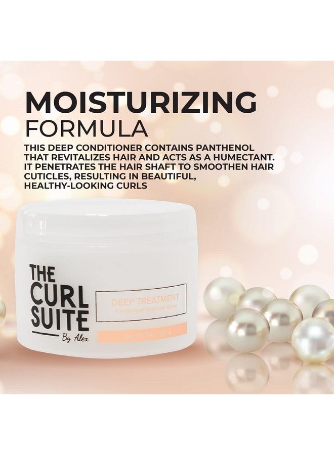 The Curl Suite Restoring Deep Treatment hair masque for Dry Damaged Hair- Conditioning & Repair Treatment for distressed curls, color treated or bleached hair -Improves Softness & Adds Shine (8 Oz.) - Image 4