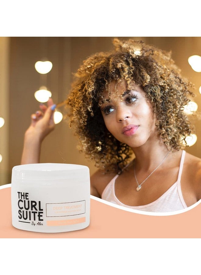 The Curl Suite Restoring Deep Treatment hair masque for Dry Damaged Hair- Conditioning & Repair Treatment for distressed curls, color treated or bleached hair -Improves Softness & Adds Shine (8 Oz.) - Image 5
