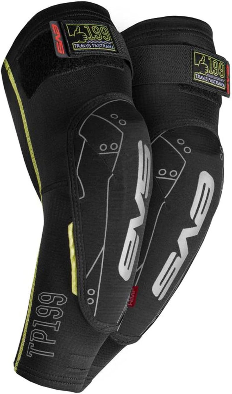 EVS SPORTS TP199 Elbow Gaurd | BMX, MTB & Motocross Protection | Impact-Resistant | Lightweight & Breathable | Black | Large / X-Large - Image 1