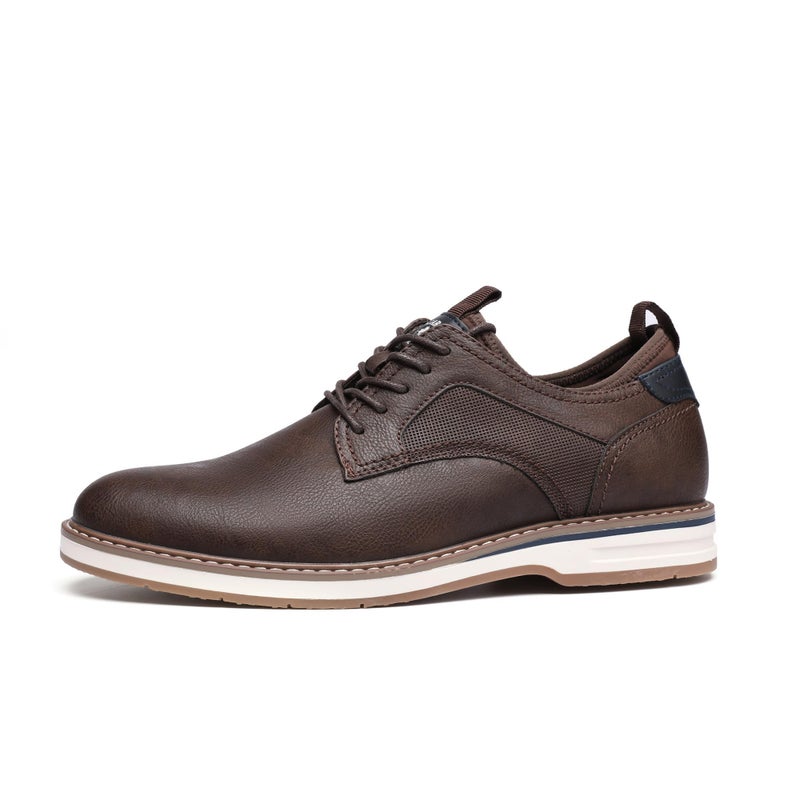 DECARSDZ Mens Dress Shoes Casual Oxford Shoes Business Formal Shoes Use for Business Social Gatherings Wedding Travel Brown - Image 2