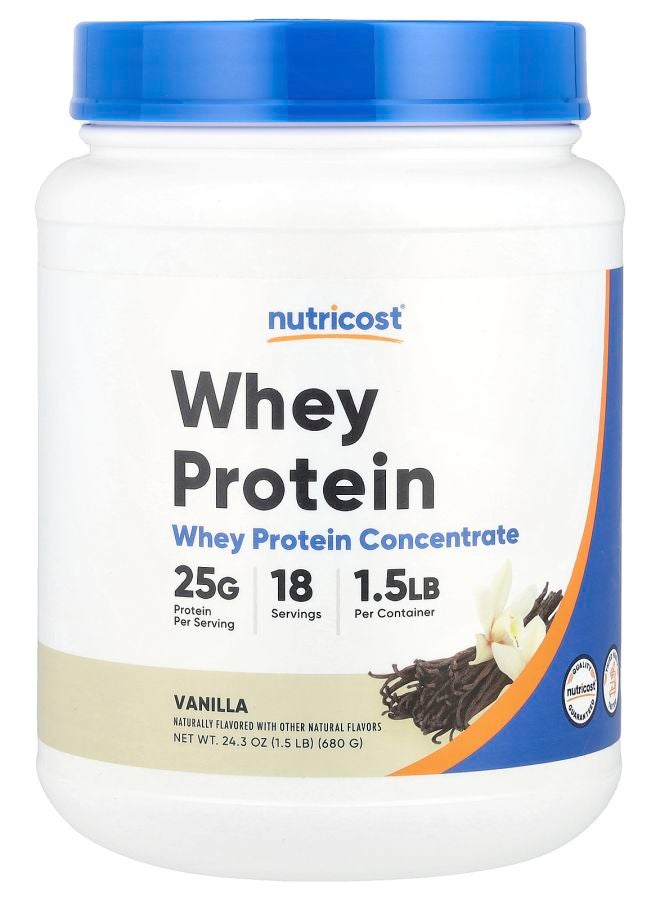 Nutricost Whey Protein Concentrate Vanilla 1.5 lb (680 g)