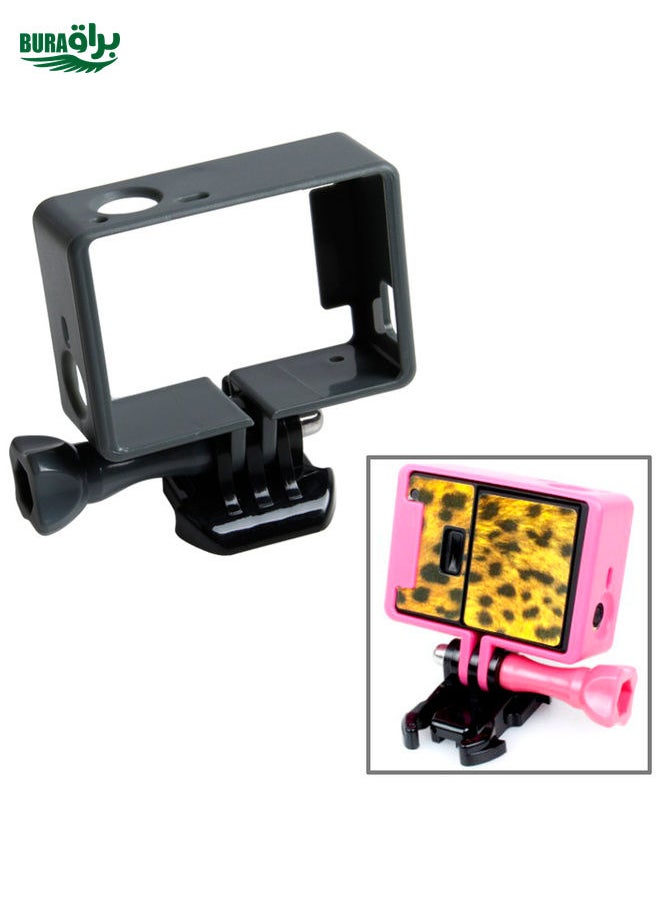 BURAQ - TMC High Quality Tripod Cradle Frame Mount Housing for GoPro HERO4 /3+ /3, HR191(Grey) - Image 1