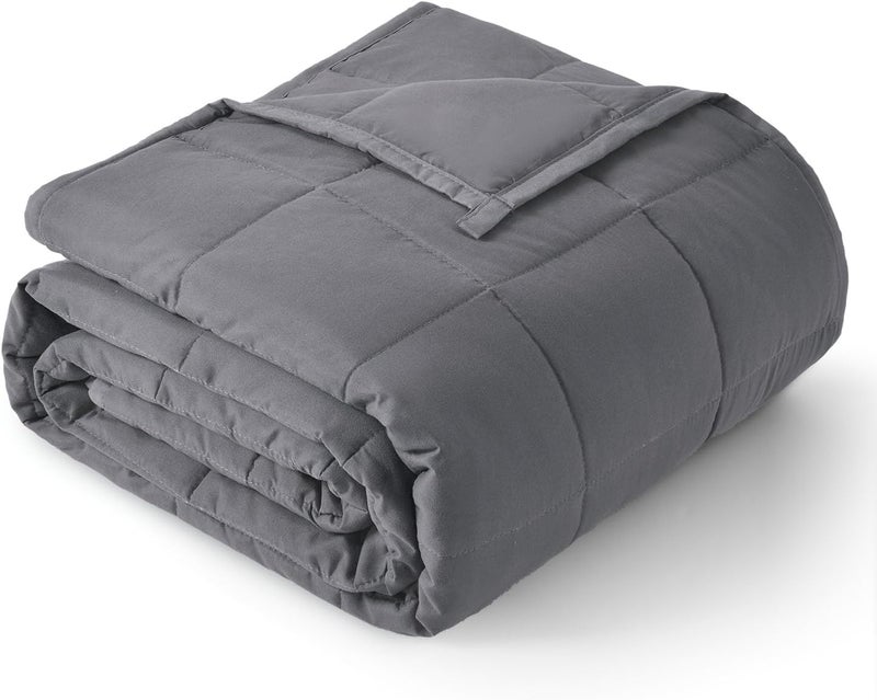 Cozi Weighted Blanket for Adults 5.4KG, 122cm x 183cm, Cooling Heavy Blanket with Premium Glass Beads, Soft Thick Microfiber Blanket for All-Season Summer Fall Winter, Perfect for 50KG - 60KG - Image 1