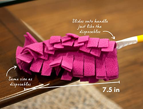 Xanitize Fleece Refills for Swiffer Hand Duster - Reusable, Dry Duster - 5-Pack Rainbow (Jewel) - Image 5
