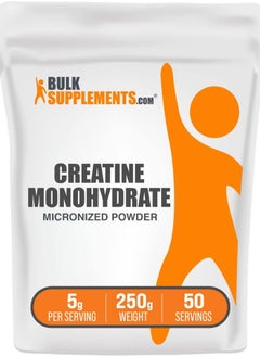 BULKSUPPLEMENTS.COM .com Creatine Monohydrate Powder - Creatine Supplement, Micronized Creatine, Creatine Powder - Unflavored & Gluten Free, 5g (5000mg) per Servings, 250g (8.8 oz) (Pack of 1)  - Image 1
