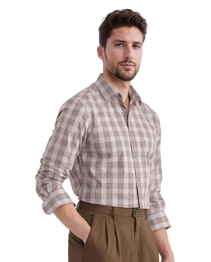 Rare Rabbit Men's Yard Check Cotton Shirt