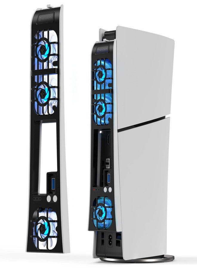 نيودري مروحة تبريد NEWDERY لملحقات P5 Slim، مروحة تبريد هادئة مطورة مع سرعة تلقائية، منفذ USB 3.0 للتحكم وإضاءة RGB، مخصصة لهاتف P5 Slim فقط - Image 1