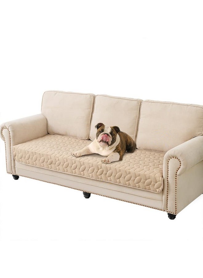 Ameritex - Pet Bed Cover Dog Bed Blanket For Sofa And Furniture Waterproof New Pattern Design (30X70 Inch, Beige) - Image 1