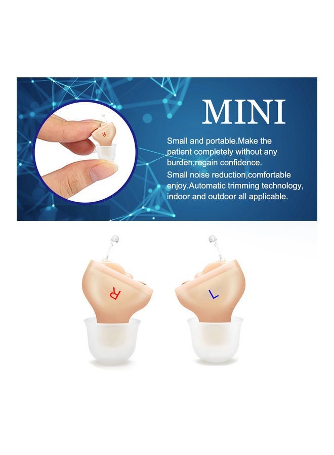 NIBEMINENT Mini Hearing-aid Invisible Sound Amplifier Volume Adjustable Ear Hearing Assistant Helper for Deaf Elderly Care(For Left Ear) - Image 4