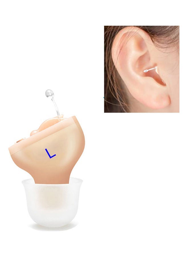 NIBEMINENT Mini Hearing-aid Invisible Sound Amplifier Volume Adjustable Ear Hearing Assistant Helper for Deaf Elderly Care(For Left Ear) - Image 1
