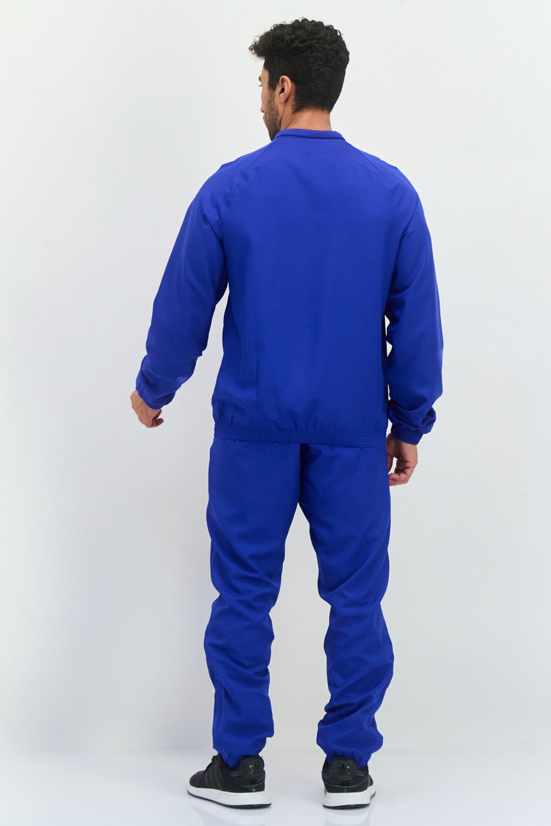 Nike بدلة رياضية للرجال 2 قطعة بأكمام طويلة، زرقاء - Image 4