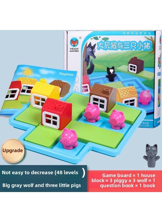 Generic - Ghost Catcher Motherland Version Flashlight Monster-catching Toy Children's Thinking Training Parent-child Interactive Board Game 3-6 Years Old-Color:(not Easy To Order 103) Three Little Pigs - Image 1