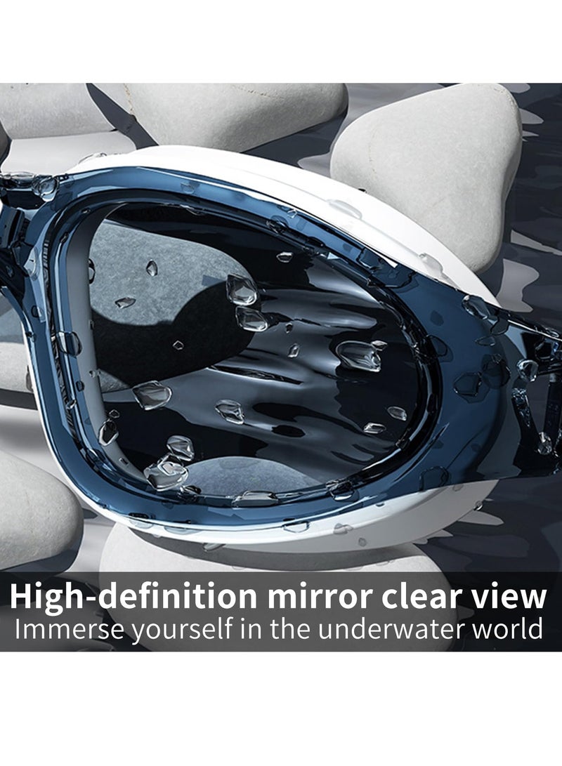 TAPIT Swim Goggles and Cap Set Men Women Adult Swimming Goggles for Men UV Protection Silicone Swim Cap No Leaking Anti Fog Swim Goggles for Adult Bring earplugs (Black) - Image 4