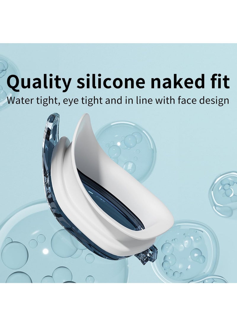 TAPIT Swim Goggles and Cap Set Men Women Adult Swimming Goggles for Men UV Protection Silicone Swim Cap No Leaking Anti Fog Swim Goggles for Adult Bring earplugs (Black) - Image 5