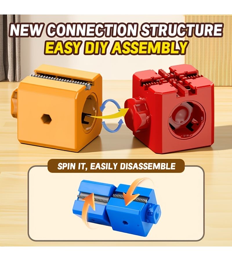 98Pcs 3D Transformable Magnetic Track Train Set Educational Toy for Kids - Image 5