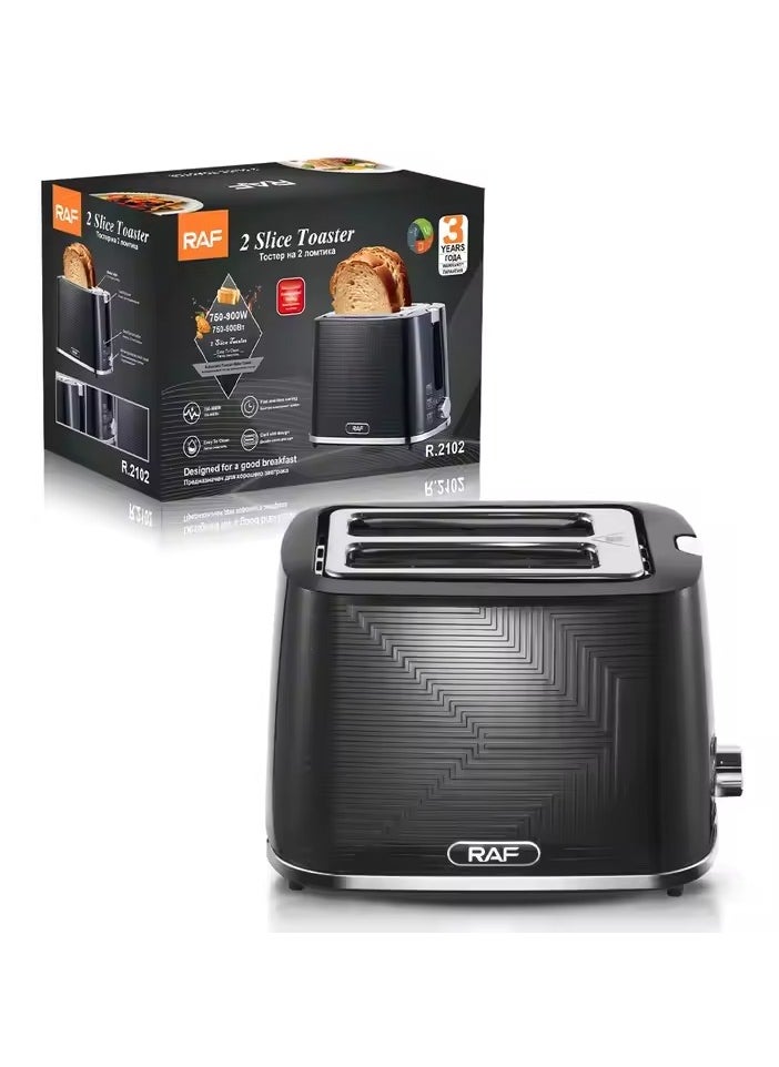 RAF - 2 Slice Toaster/5 Roasting Modes/Defrost,Reheat,Cancel Function/900  Watt - Image 1
