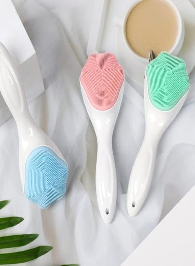 NIRVIK Face Cleansing Brush Soft Silicone Face Wash Brush Face Scrubber Manual Waterproof Cleansing Skin Care Face Brushes for Cleaning - Image 4