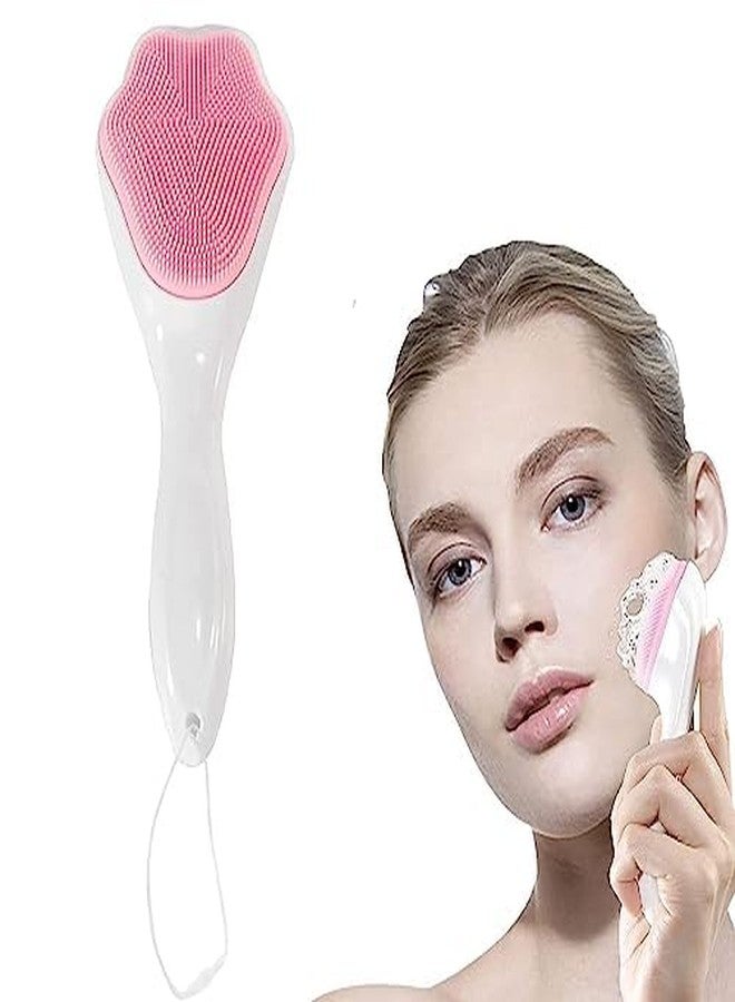 NIRVIK Face Cleansing Brush Soft Silicone Face Wash Brush Face Scrubber Manual Waterproof Cleansing Skin Care Face Brushes for Cleaning - Image 1