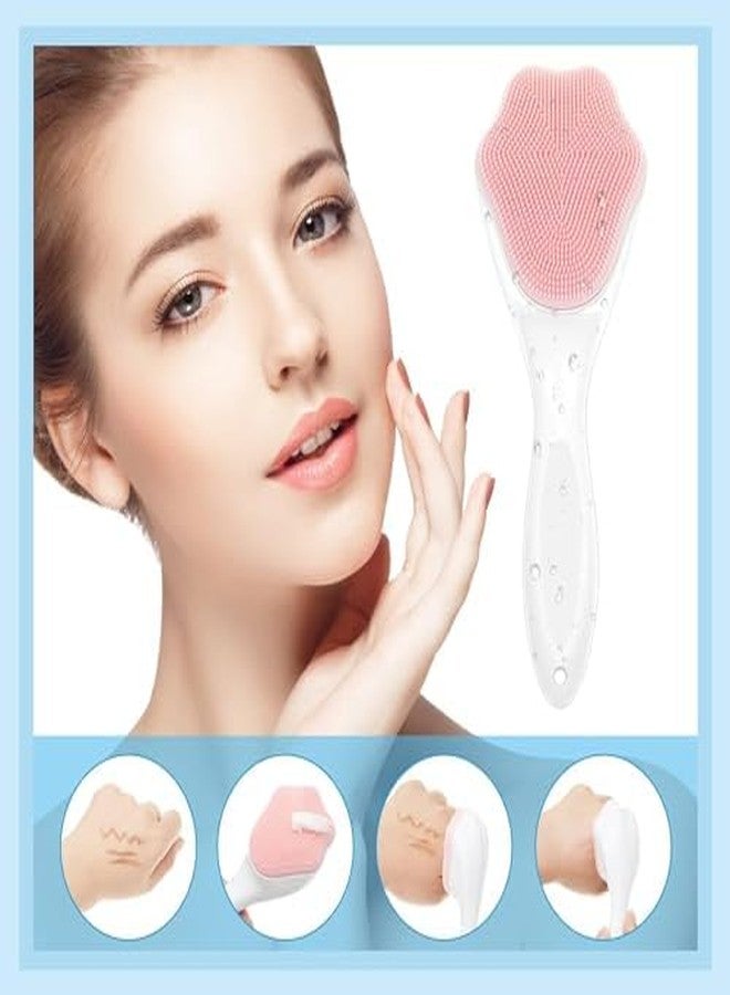 NIRVIK Face Cleansing Brush Soft Silicone Face Wash Brush Face Scrubber Manual Waterproof Cleansing Skin Care Face Brushes for Cleaning - Image 2