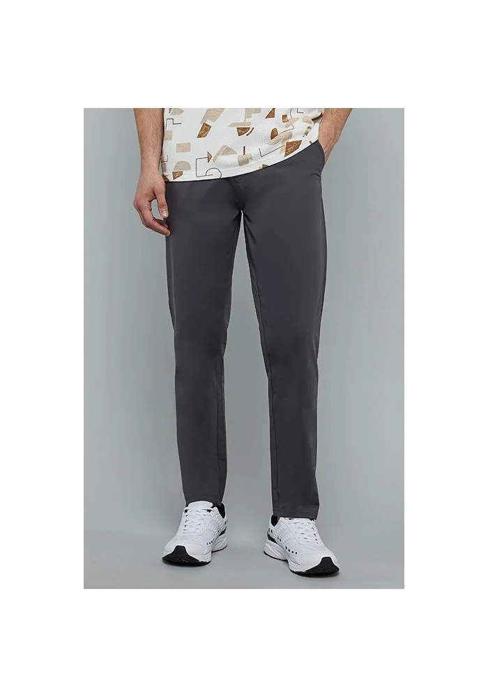 R&b Solid Trackpants with Drawstring Waist