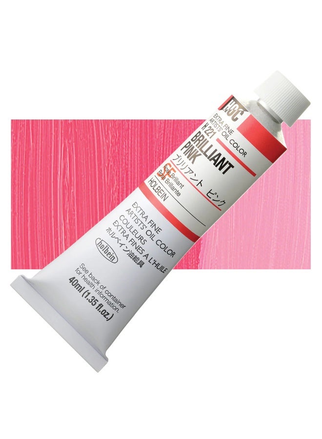 Holbein Artists' Oil Colors , 40ml - Brilliant Pink - Image 2