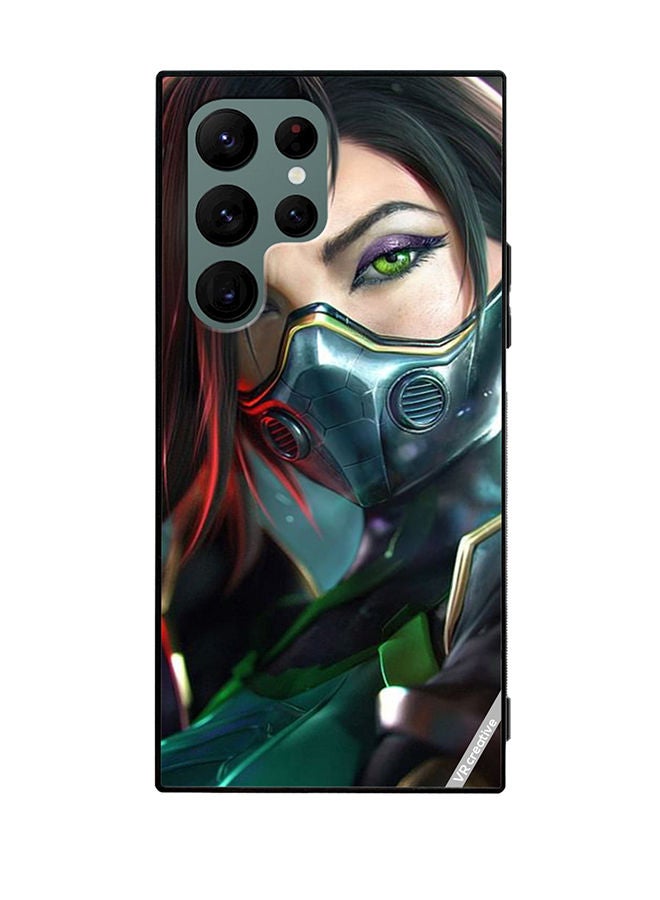 VR CREATIVE Protective Case Cover For Samsung Galaxy S22 Ultra 5G Vipe Valorant Design Multicolour - Image 1