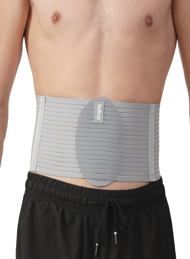 belltop Umbilical Hernia Belt for men & women. Abdominal Binder - compression pad for naval (double thickness). Hernia support belt: ventral, incisional, epigastric, belly button hernias. Prevention aid (S/M (24 to 38 inch umbilical area)) - Image 1