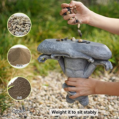 Goodeco 12.5" L×10" H Meditating Yoga Frog Statue - Gifts for Women/Mom, Zen Garden Frog Figurines for Home and Garden Decor, Frog Decorations Gift Ideas, Frog Gifts for Women - Image 4