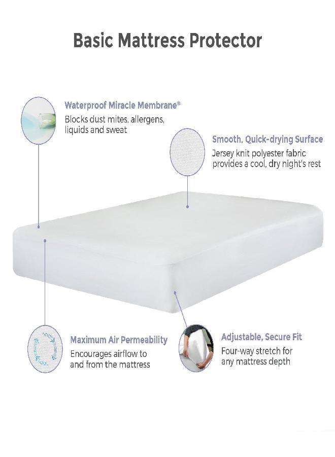 Protect-A-Bed Basic Waterproof Mattress Pad Protector, Machine Washable (Full) - Image 3