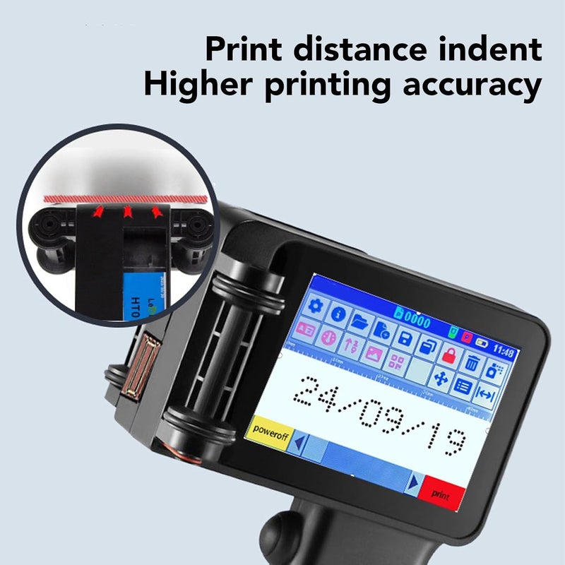 FTVOGUE Handheld Inkjet Printer Portable N6 Model with 4.3 inch HD Touch Screen 12.7mm Printing Height for Barcode QR Code Label Printing on Multiple Materials - Image 4