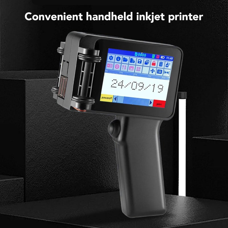 FTVOGUE Handheld Inkjet Printer Portable N6 Model with 4.3 inch HD Touch Screen 12.7mm Printing Height for Barcode QR Code Label Printing on Multiple Materials - Image 3