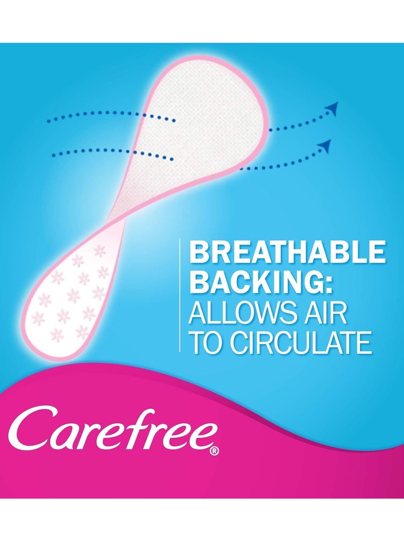 Carefree Breathable Shower Fresh for Extra Freshness, Cottony Soft - 40 Liners