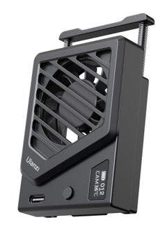 Ulanzi ULANZI Camera Cooling Fan Black New Spring Telescopic Mounting Adjustable Mini Intelligent Cooling Fan Real time Monitoring with Type C Charging Port Compatible with Sony Canon FUJIFILM Nikon  - Image 1