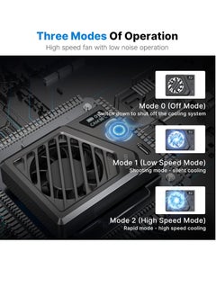 Ulanzi ULANZI Camera Cooling Fan Black New Spring Telescopic Mounting Adjustable Mini Intelligent Cooling Fan Real time Monitoring with Type C Charging Port Compatible with Sony Canon FUJIFILM Nikon  - Image 4